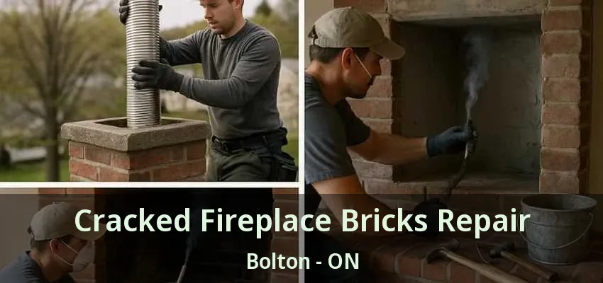 Cracked Fireplace Bricks Repair Bolton - ON